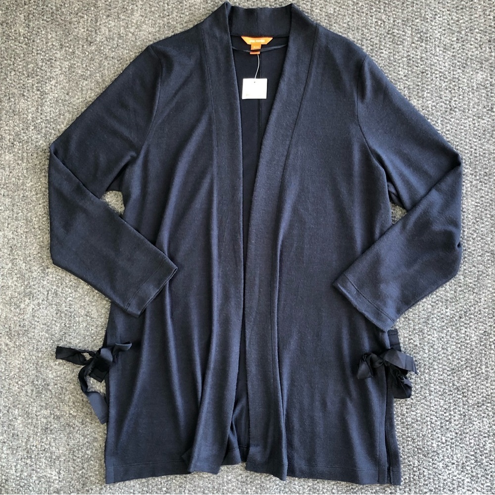 Joe Fresh size XL midnight blue open front cardigan